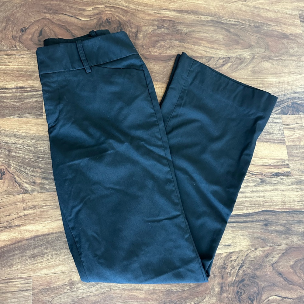 Black Straight Leg Trousers